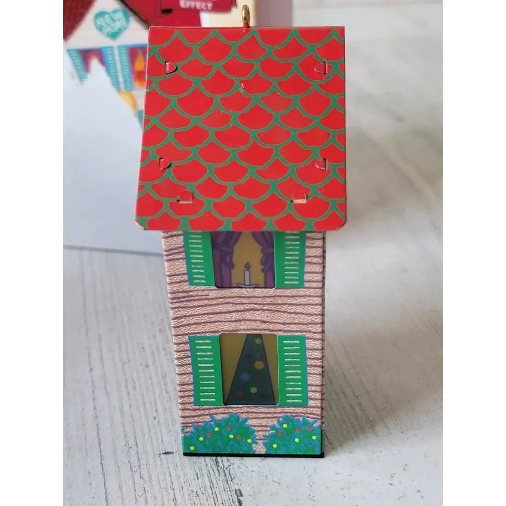 Hallmark new home 2004 ornament Xmas house tin‎
